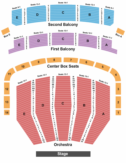 Keller Auditorium Nutcracker Seating Chart