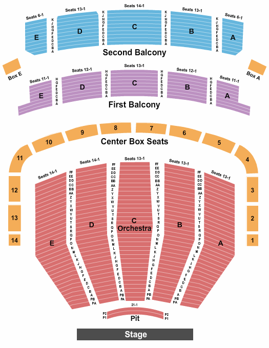 Keller Auditorium Nutcracker Seating Chart